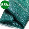 Затеняющая фасадная сетка 55%, 4x10 м зеленая ГеоПластБорд Zat55.4.10